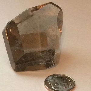 SMOKEY QUARTZ CRYSTAL POLISHED 11 SIDES